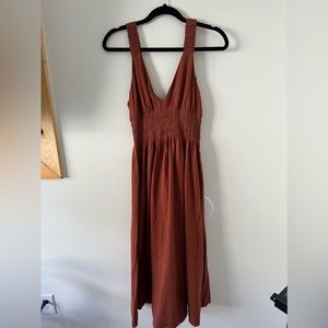 Rust orange Abercrombie and fitch cotton dress